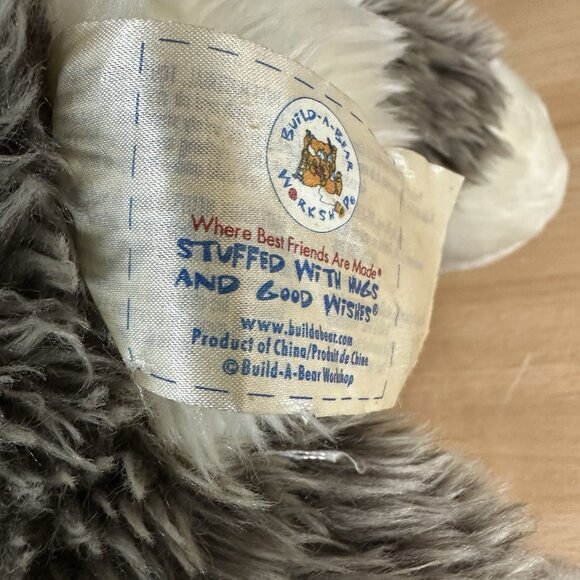 Build A Bear Wolf BAB World Wildlife Fund WWF Gray Timber Plush Stuffed Animal - Picture 5 of 5